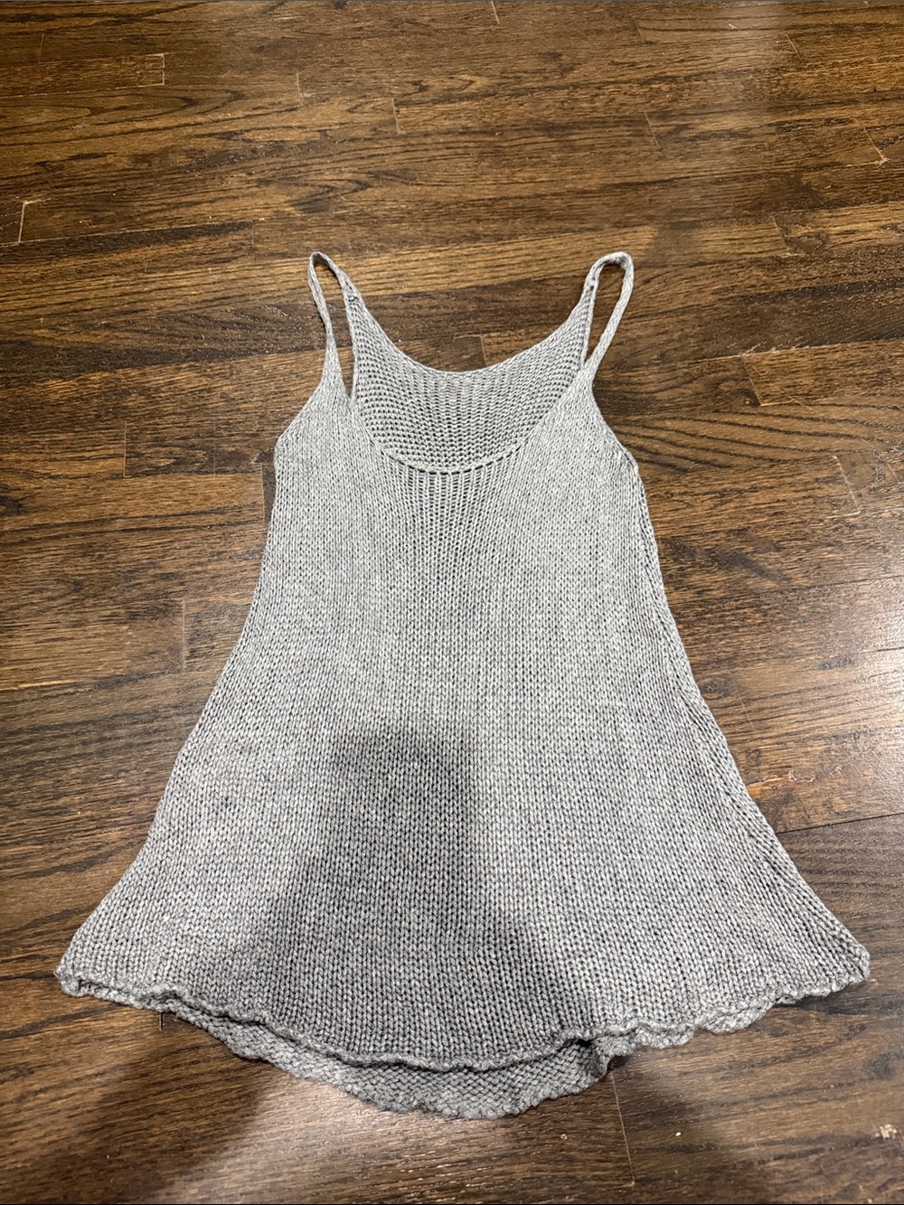 Light Gray Knit Camisole Slip